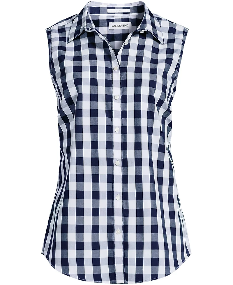Lands' End Women's No Iron Sleeveless Shirt