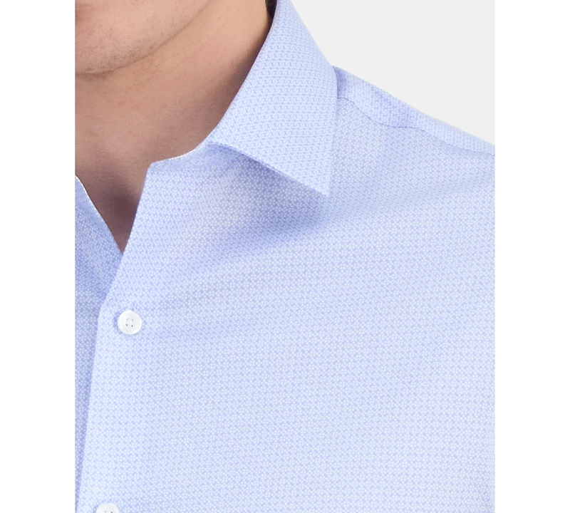 Tommy Hilfiger Men's Geometric Pattern Dress Shirt