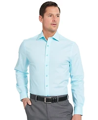 Nick Graham Men's Woven Tonal Dot Button-Front Dress Shirt