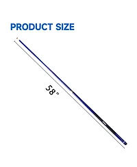 Gse Games & Sports Expert 58" 2-Piece Slick Fiberglass Graphite Composite Billiard Pool Cue Stick for Men/Women