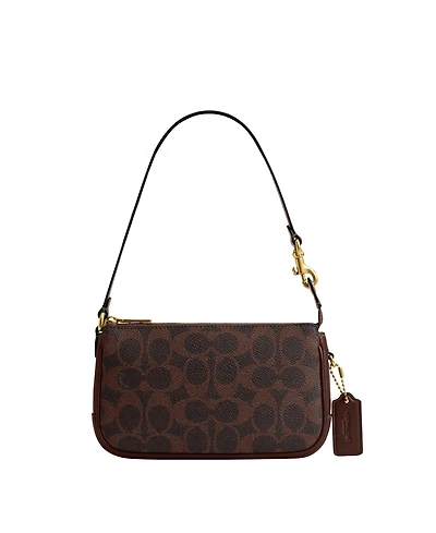 Coach Plaza Mini Signature Canvas Shoulder Bag 18