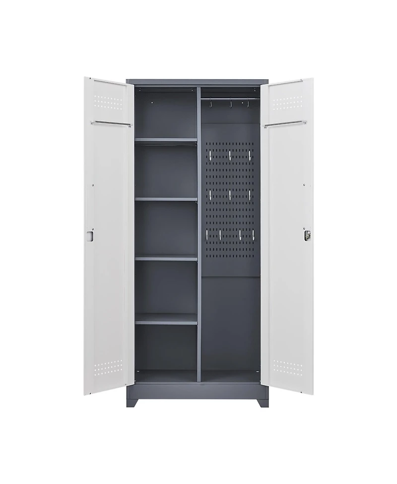Clihome Metal Cleaning Tool Cabinets With Locking Doors