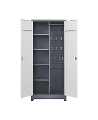 Clihome Metal Cleaning Tool Cabinets With Locking Doors