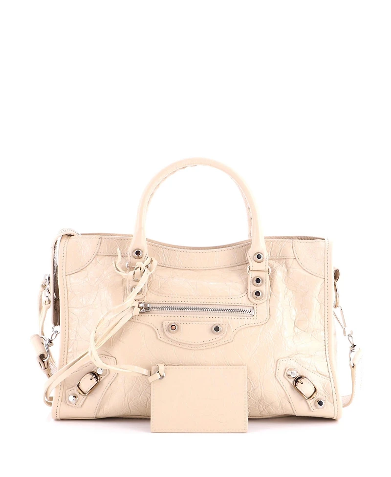 Pre-Owned Balenciaga Small City Classic Studs Bag Leather