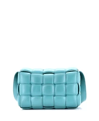 Pre-Owned Bottega Veneta Small Cassette Crossbody Bag Padded Maxi Intrecciato Leather