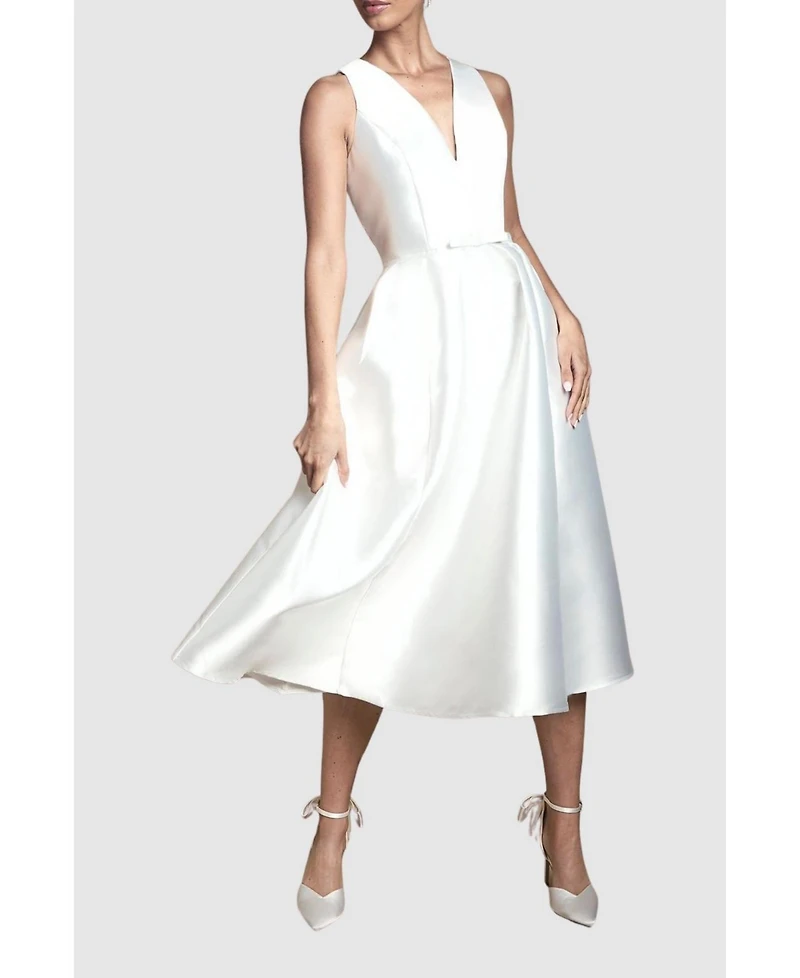 Coast Women's Midi Wedding Dress With Pockets