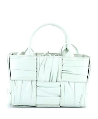 Pre-Owned Bottega Veneta Mini Arco Tote Maxi Intrecciato Plisse Leather