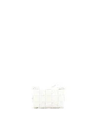 Pre-Owned Bottega Veneta Small Cassette Crossbody Bag Maxi Intrecciato Leather