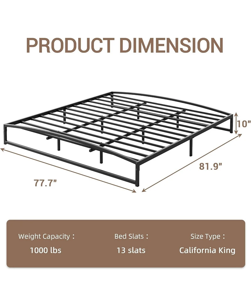 gaomon10 Inch Metal Platform Bed