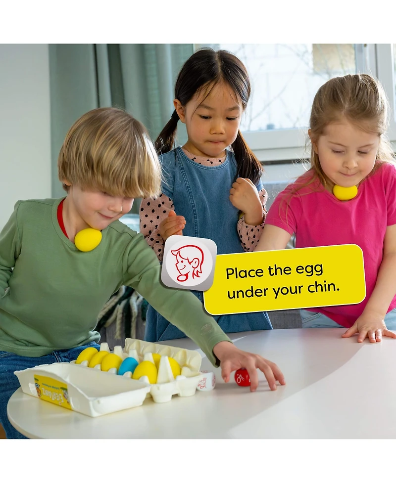 Haba Dancing Eggs: Active Kids Game for Ages 5+, Award-Winning Fast-Paced Party Games for Adults and Family with Bouncing Rubber Eggs and Dice