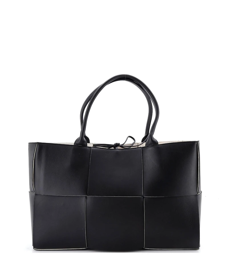 Pre-Owned Bottega Veneta Medium Arco Tote Maxi Intrecciato Leather