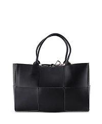 Pre-Owned Bottega Veneta Medium Arco Tote Maxi Intrecciato Leather