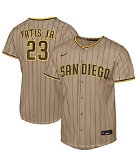 Nike Big Boys and Girls Fernando Tatis Jr. Khaki San Diego Padres Alternate Replica Jersey