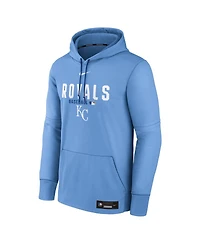 Nike Men's Light Blue Kansas City Royals Authentic Collection Therma-fit Hoodie