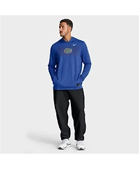 Nike Men's Royal Florida Gators Dugout Dri-fit Long Sleeve Hooded T-Shirt