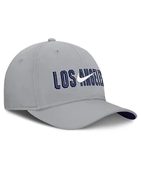 Nike Men's Gray Los Angeles Dodgers Primetime Rise Dri-fit Flex Hat