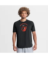 Nike Men's Black Baltimore Orioles Authentic Collection Batting Practice Pre-Game Raglan Dri-fit T-Shirt