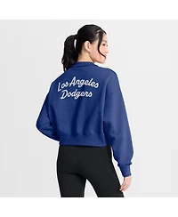 Nike Women's Royal Los Angeles Dodgers Primetime Phoenix Fleece Half-Zip Sweatshirt