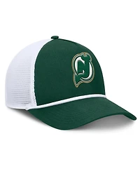 Fanatics Men's Green/White New Jersey Devils Bermuda A-Frame Adjustable Hat