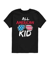 Hybrid Boys' Toddler 2T-5T Instant Message All American Kid Short-Sleeve Graphic T-Shirt