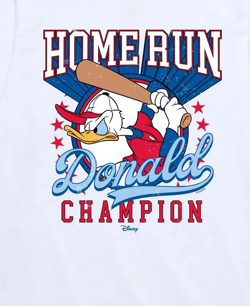 Disney Boys' 8-20 Home Run Donald Short-Sleeve Graphic T-Shirt