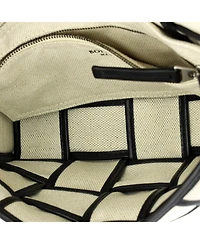 Pre-Owned Bottega Veneta Cassette Crossbody Bag Padded Maxi Intrecciato Canvas with Leather