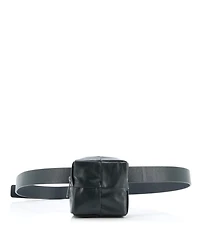 Pre-Owned Bottega Veneta Cassette Stretch Pouch Belt Bag Maxi Intrecciato Leather