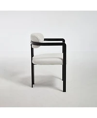 Clihome Modern Dining Room Chairs, Upholstered Boucle Kitchen Chairs