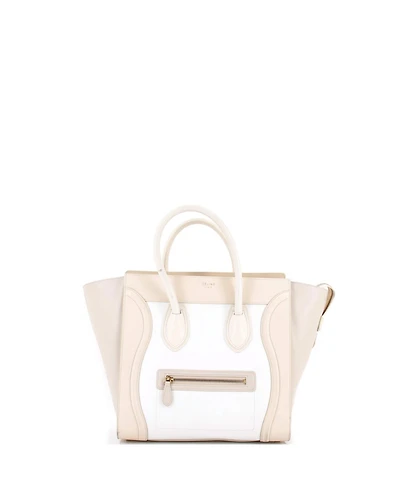 Pre-Owned Celine Mini Tricolor Luggage Bag Leather