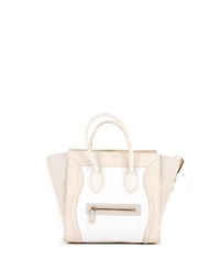 Pre-Owned Celine Mini Tricolor Luggage Bag Leather