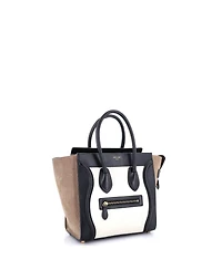 Pre-Owned Celine Mini Luggage Bag Canvas and Leather