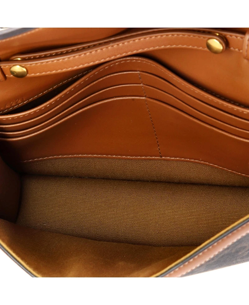 Pre-Owned Celine Margo Triomphe Wallet on Chain Triomphe Coated Canvas