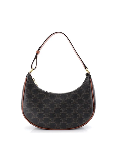 Pre-Owned Celine Ava Bag Triomphe Coated Canvas