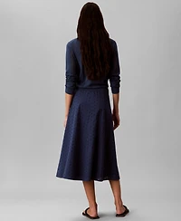 Calvin Klein Women's Classic Fit Pull-On Midi Skirt