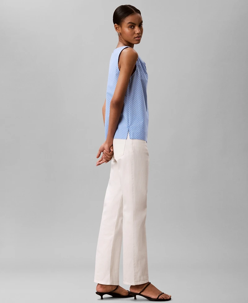 Calvin Klein Women's Sleeveless Classic-Fit Draped Neck Top