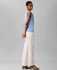 Calvin Klein Women's Sleeveless Classic-Fit Draped Neck Top