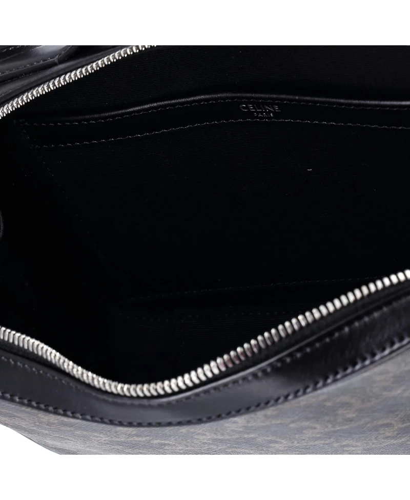 Pre-Owned Celine Messenger Box Bag Triomphe Coated Canvas