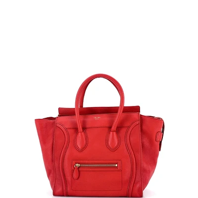 Pre-Owned Celine Mini Luggage Bag Grainy Leather