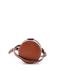 Pre-Owned Celine Small Tambour Bag Triomphe Coated Canvas