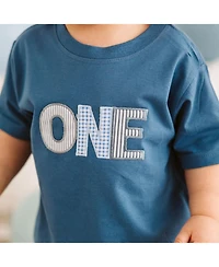 Sweet Wink Baby Boys One Patchwork Patch Short Sleeve T-Shirt