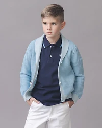 Hope & Henry Big Boys and Organic Shawl Collar Cardigan Sweater