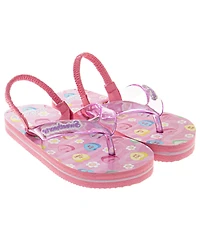 SweetHearts Little Girls Shoes Flip Flops, Sandals Beach and Pool Shoes, Slip on.