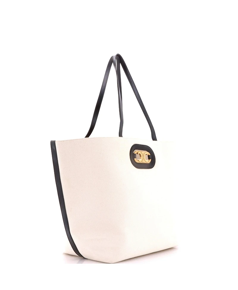 Pre-Owned Celine Cabas Maillon Triomphe Bag Canvas