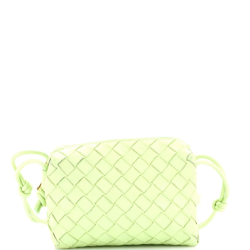 Pre-Owned Bottega Veneta Mini Loop Crossbody Bag Intrecciato Nappa