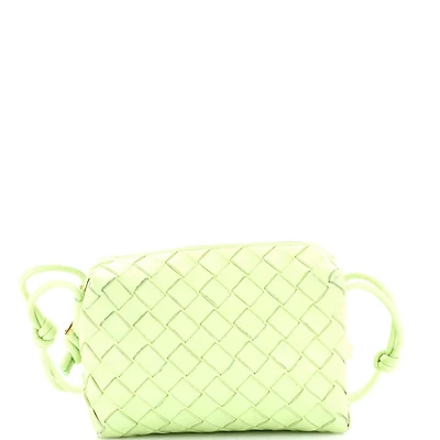 Pre-Owned Bottega Veneta Mini Loop Crossbody Bag Intrecciato Nappa