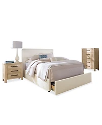 Marcel 3-Pc. Upholstered California King Storage Bed Set (Bed