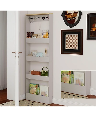 Rainsken Behind Door Bookshelf