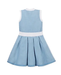 Hope & Henry Little and Big Girls' Organic Button Front Tank Sweater Dress