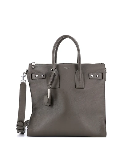 Pre-Owned Saint Laurent North South Sac de Jour Souple Zip Tote Leather