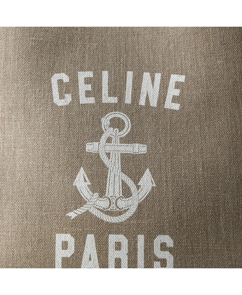 Pre-Owned Celine Small Vertical Cabas Tote Printed Canvas and Leather